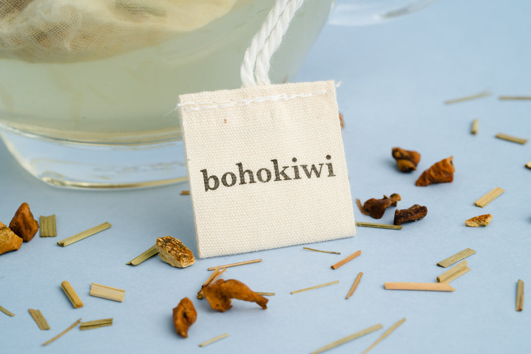bohokiwi Reusable Unbleached 100% Cotton Tea Bags - 5 Pack